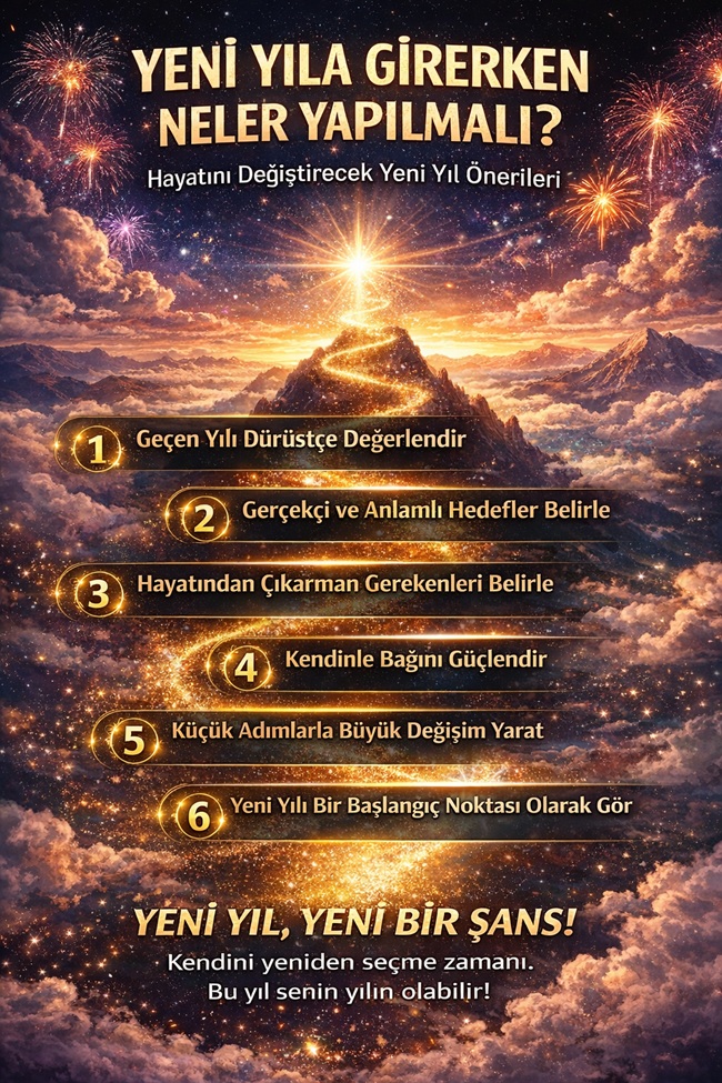 Hayatını Değiştirecek Yeni Yıl Önerileri