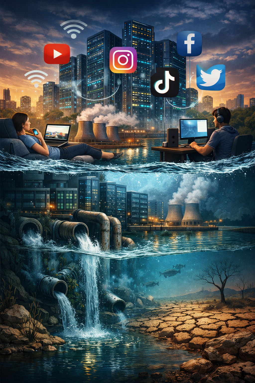 Sosyal Medyanın Su Tüketimi: Dijital Dünyanın Görünmeyen Ayak İzi