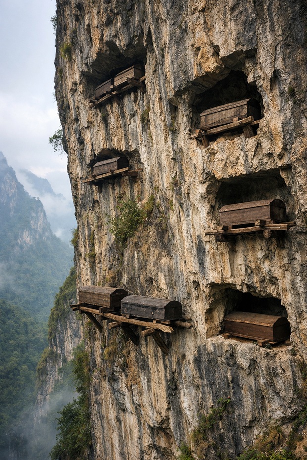 Çin’in Uçurum Mezarları