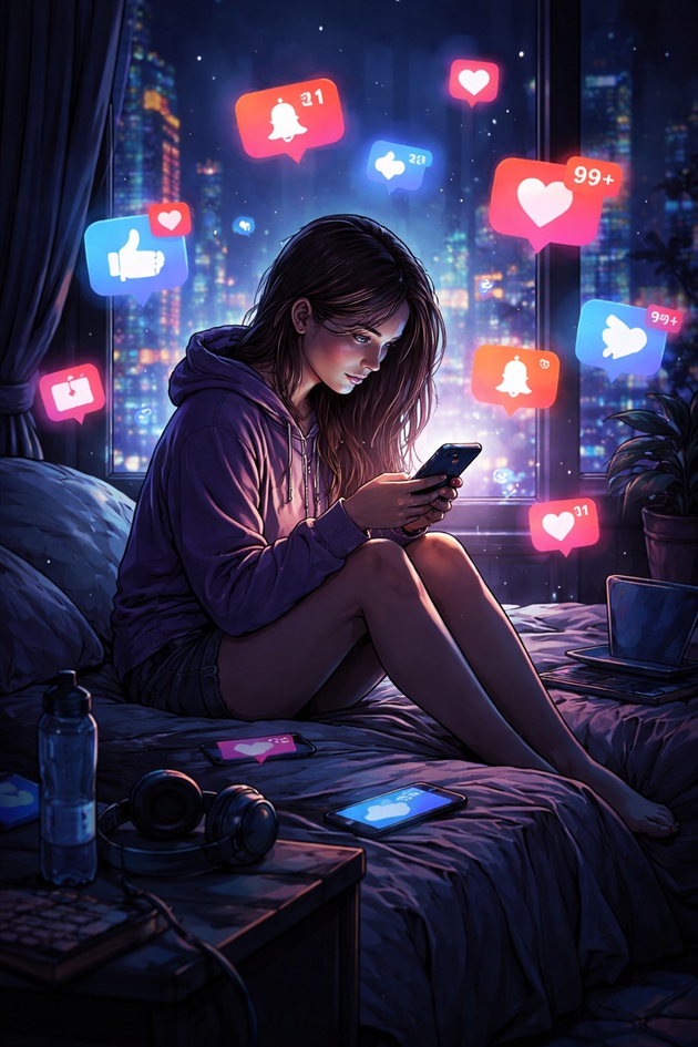 Sosyal Medya Bağımlılığı: Dijital Çağın Görünmeyen Tuzağı